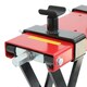 image 4 of Oypla Heavy Duty 500kg Motorcycle Motor Bike Stand Scissor Lift Jack Workshop Red