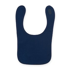 Larkwood Baby Unisex Plain & Contrast Bib - Navy - One Size