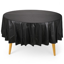 Disposable Plastic Table Cover, Waterproof Tablecloth - 84 Inch