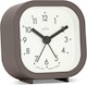 image 4 of Acctim Robyn Mini Bedside Alarm Clock | Grey | Grey