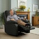 image 2 of Fabric Reclining Arm Chair In Dark Grey