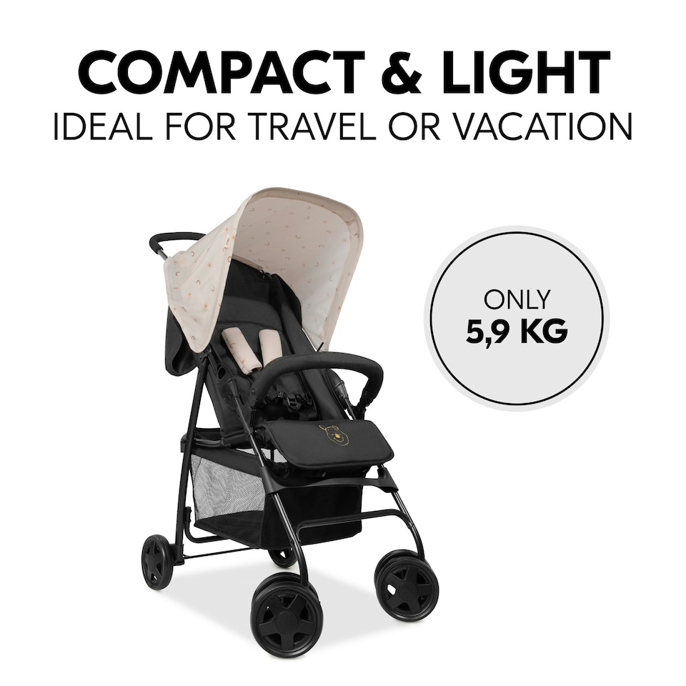 image 1 of Hauck Disney Sport Pushchair - Pooh Rainbow Beige