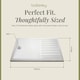 image 5 of Premium Walk In Shower Tray White 1600mm x 800mm | White | White | 1