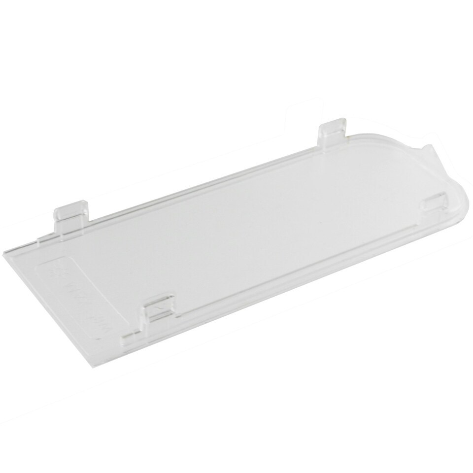 image 1 of SPARES2GO Universal Cooker Hood Vent Extractor Light Diffuser / Lens Cover Plate (170mm x 67mm)