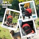 image 9 of PawHut 3 In 1 Pet Stroller, Detachable Dog Cat Travel Carriage - Red