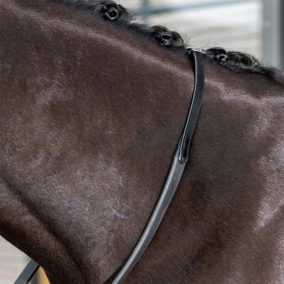image 1 of LeMieux Kris Extreme Rubber Reins Black | Pony