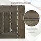 image 4 of Outsunny 27 Pcs Wooden Interlocking Decking Tiles, 30 x 30 cm per piece, Grey
