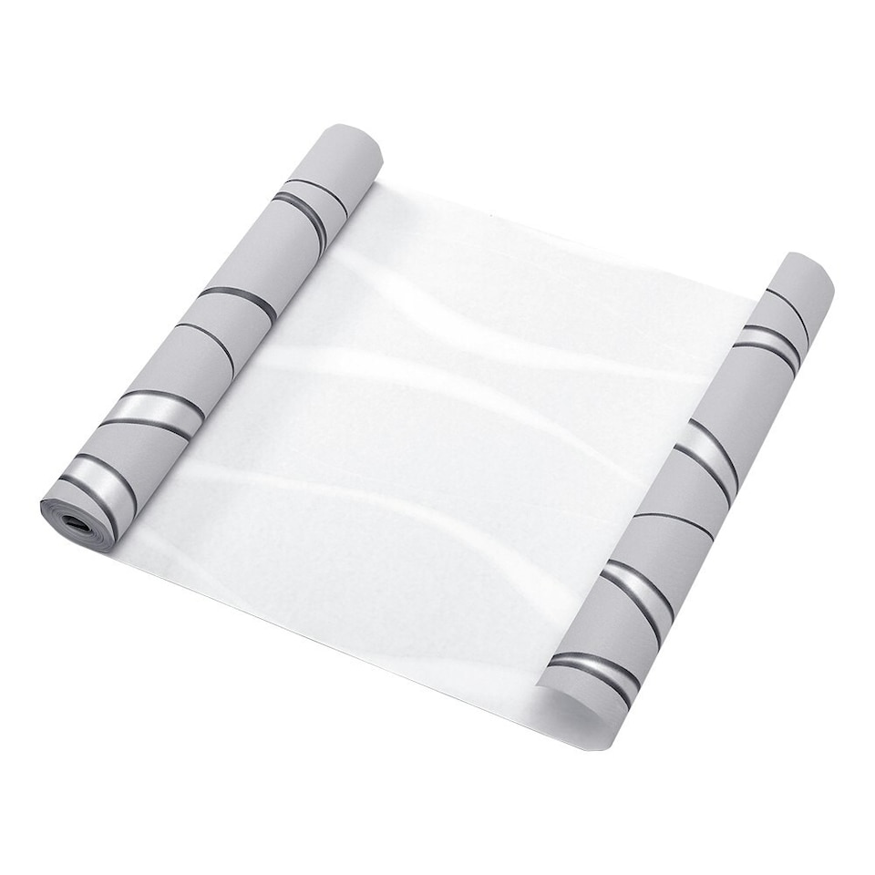 image 1 of Living and Home Geometric Wavy Striped Fabric Wallpaper - 950*53cm