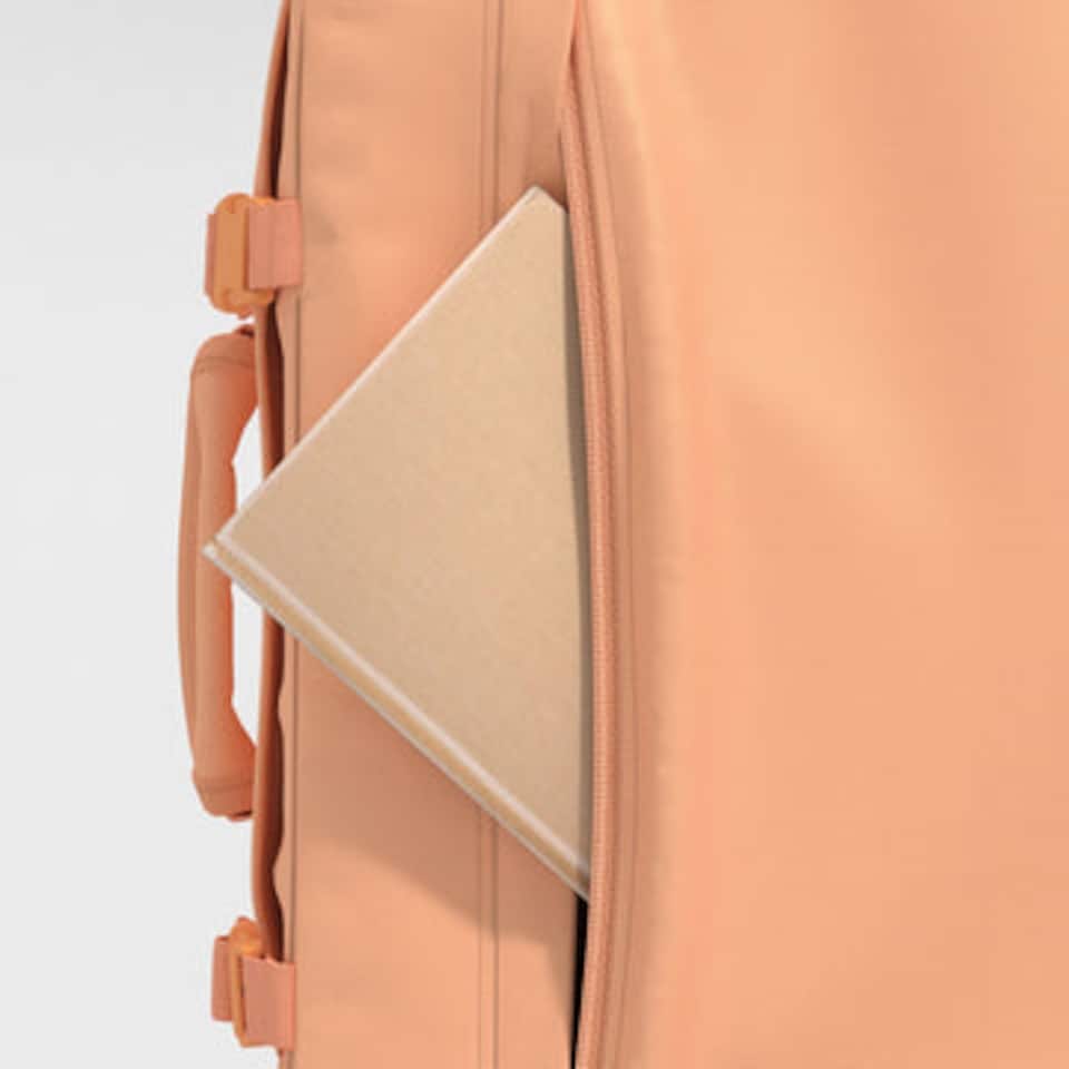 image 1 of CabinZero Classic Cabin Backpack 36L, Light & Roomy for Airline Overheads | Pink | Sunny Day