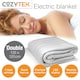 image 2 of Cozytek Double Electric Under Blanket Heated Fitted Mattress Bed Cover | White | White | 1