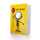 image 2 of Fantastic Stepdad Fun Colourful Balloon Birthday Card