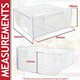 image 3 of SPARES2GO Lower Drawer for Zanussi ZBB27450 ZBB27452 ZBB27453SK ZNFN18FS5 Fridge Freezer 2nd from Bottom Container Box Clear