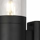 image 3 of Set of 2 Storm - Black IP44 Outdoor Wall Lights | Black | Clear | 2