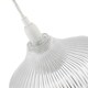 image 4 of Modern Clear Line Ribbed Glass Pendant Light Shade with Moulded Edge