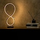 image 1 of ValueLights Infinity Black Swirl Integrated LED Table Lamp