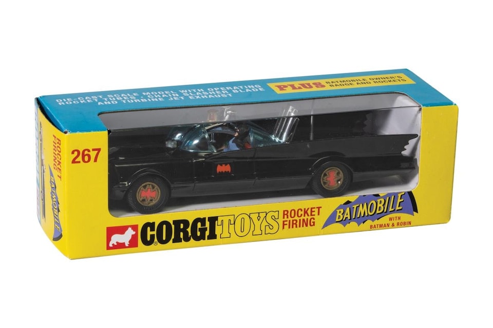 image 1 of Corgi Batmobile with Batman & Robin