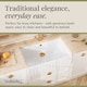 image 3 of Balterley Fireclay Kitchen Single Bowl Fluted Front Butler Sink - with Overflow | White | White | 1