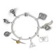 image 2 of Harry Potter Sterling Silver slider charm Bracelet - Medium