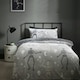 image 1 of Catherine Lansfield Halloween Skeleton Fleece Glow in the Dark Duvet Cover Set Grey | Grey | Double