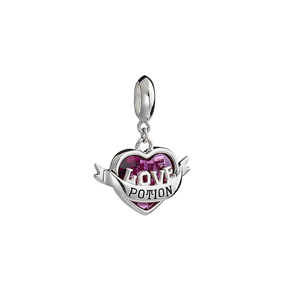 image 1 of Official Harry Potter Sterling Silver Love Potion Slider Charm With Crystal HPSC0235-SC