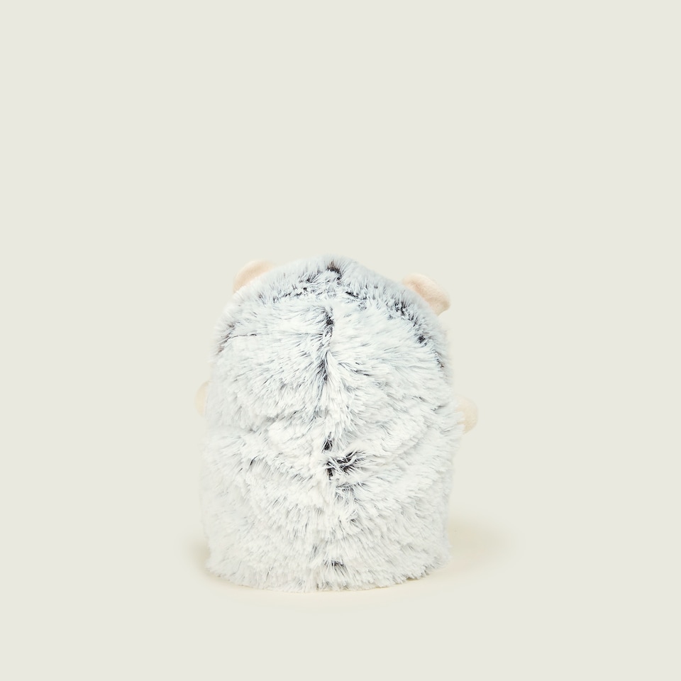 image 1 of Warmies Plush Beige Hedgehog Microwavable Weighted Teddy with French Lavender Scent, Hot or Cold for Cool Relaxation and Warm Relief
