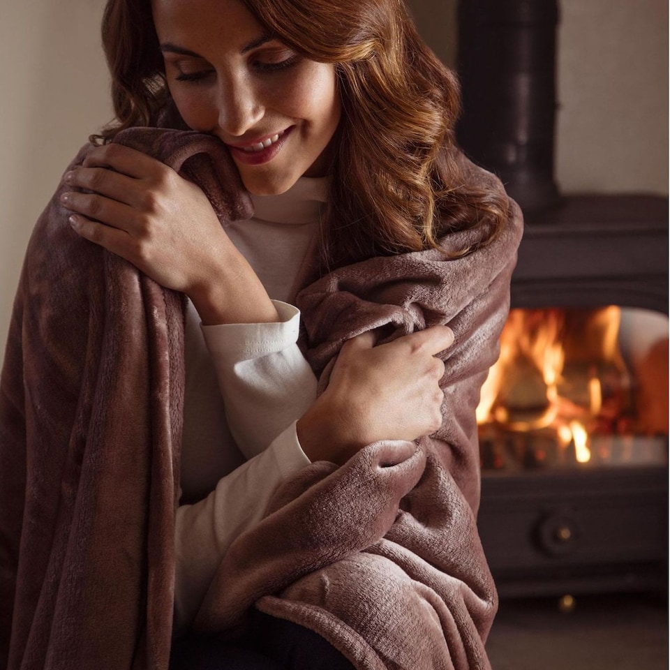 image 1 of Extra Soft Warm Large Luxury Thermal Fleece Throw Blanket - 180 x 200 cm | Green | Sage | One Size | 1