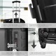 image 4 of Suitcase Set - 3 hard-shell suitcases with telescopic handle, removable wheels | Black | black | 1