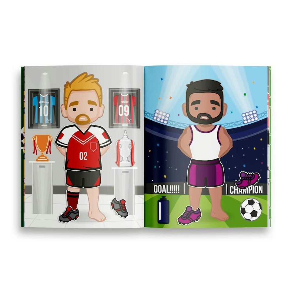 image 1 of Footballer Kit Creator Stickers Book