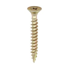Timco - Classic Multi-Purpose Screws - PZ - Double Countersunk - Yellow (Size 6.0 x 45 - 200 Pieces)