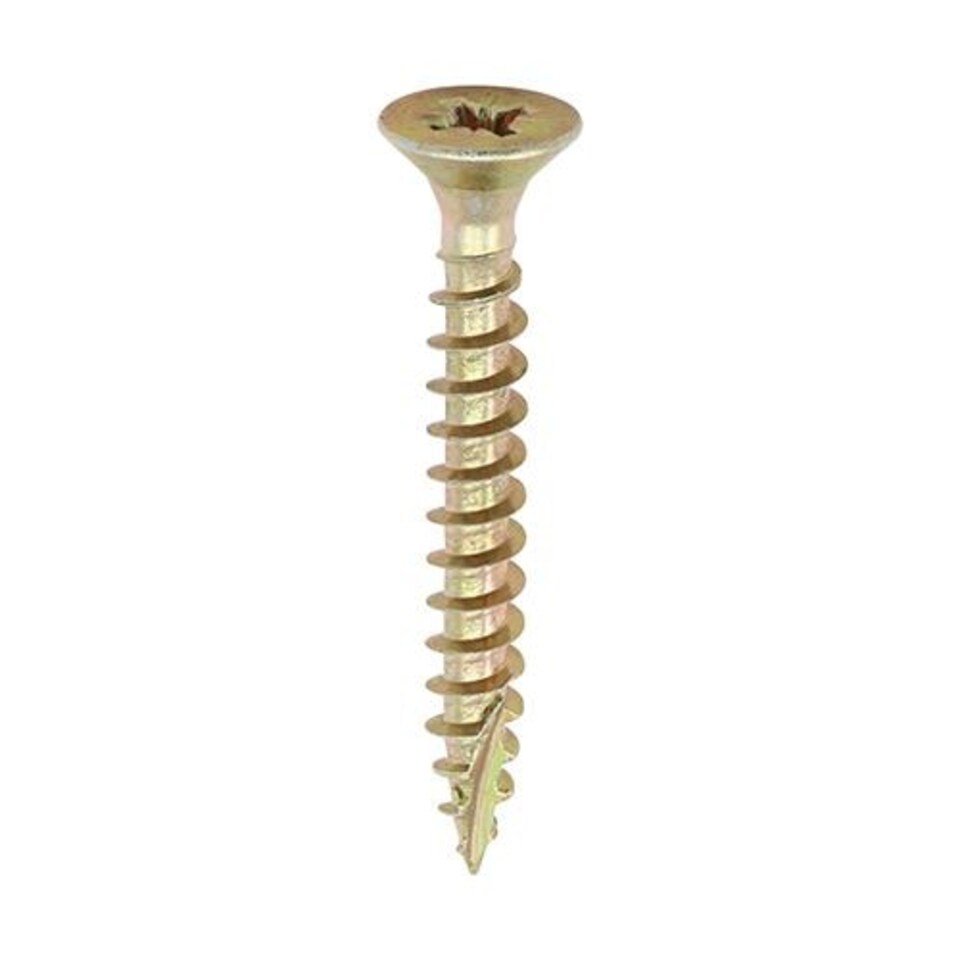image 1 of Timco - Classic Multi-Purpose Screws - PZ - Double Countersunk - Yellow (Size 6.0 x 45 - 200 Pieces)