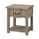 image 1 of Copgrove Collection 1 Drawer Side Table - Wood - L45 x W55 x H60 cm - Brown Brown
