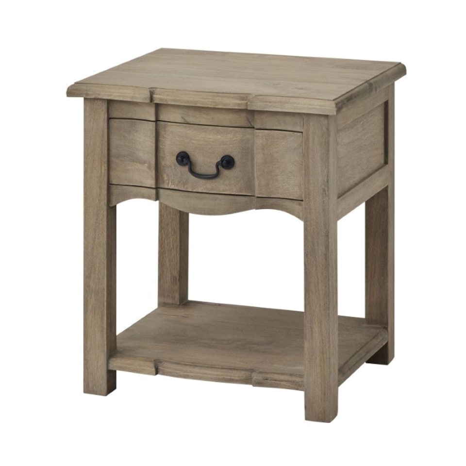 image 1 of Copgrove Collection 1 Drawer Side Table - Wood - L45 x W55 x H60 cm - Brown Brown
