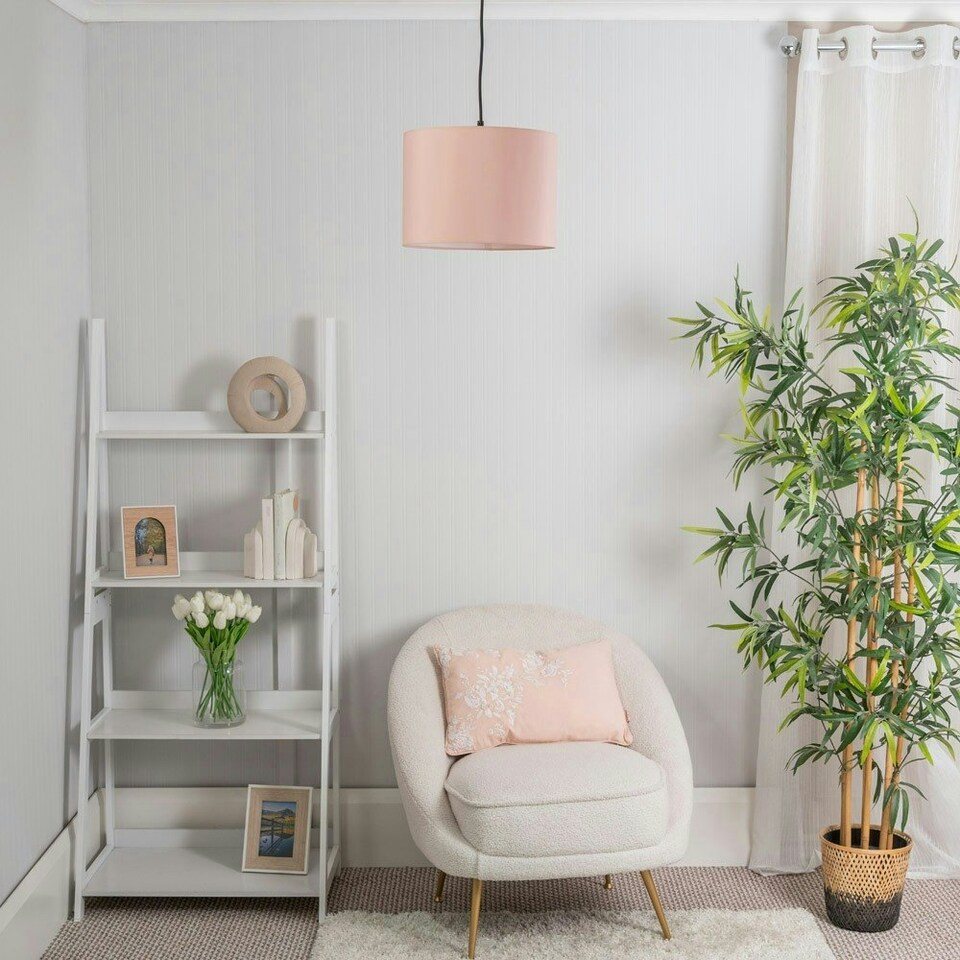 image 1 of ValueLights Torbery Set of 3 Blush Nesting Ceiling Light Shades