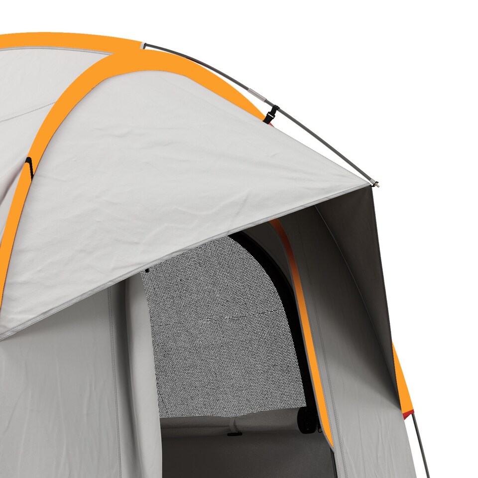 image 1 of Outsunny 5 Man Tailgate Tent 2000mm Waterproof | Grey | Grey and Orange | 239x210x210 cm