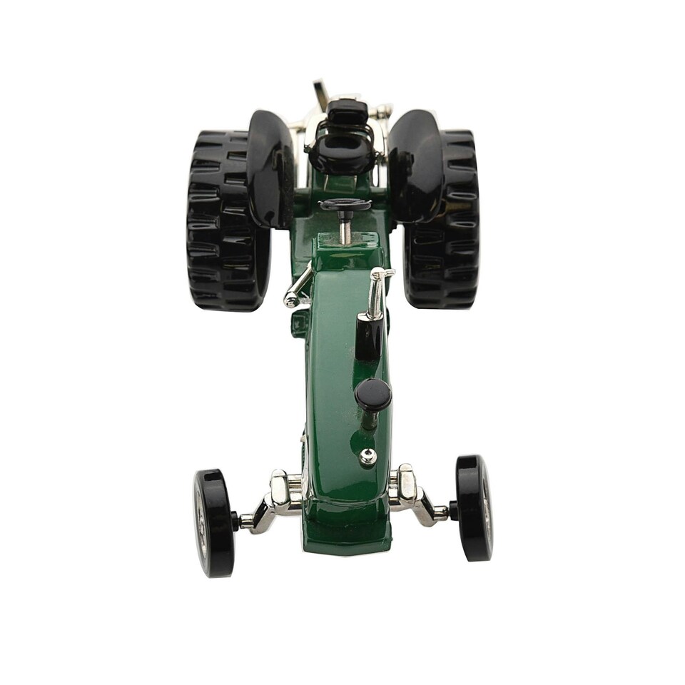image 1 of Wm Widdop Miniature Clock Tractor Green & Black Roman Dial Green | Black