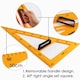 image 7 of 50cm Plastic Classroom Set Square Ruler with Removable Handle