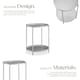 image 3 of Bedside Table Oxford - round with removable shelves, 45.5 x 45.5 x 53 cm | Grey | grey | 45,50 x 45,50 x 53 cm | 1