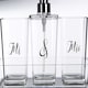 image 5 of Interiors By Premier 3 Pc Bathroom Accessories Set With Matching Tray, Clear Bathroom Decor Set, Soap Dish, Tumbler, & Dispenser