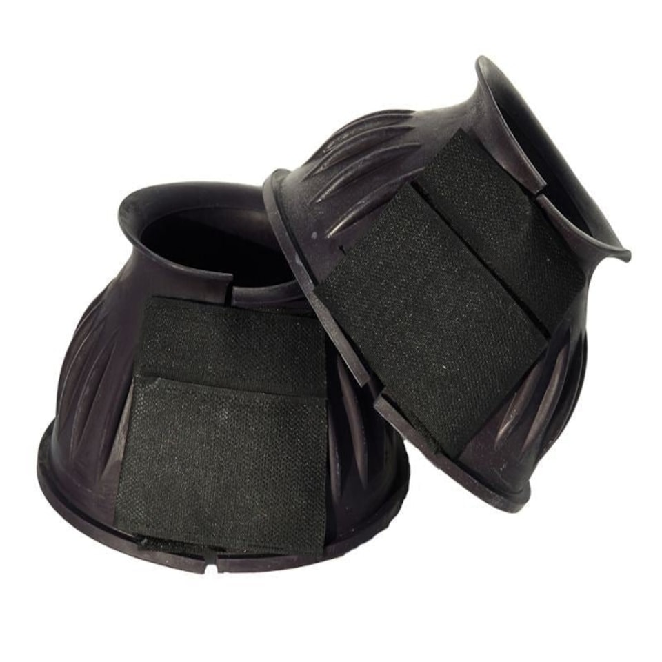 image 1 of Rhinegold Velcro Overreach Boots | Multi | Colour: Plum
Size: Small