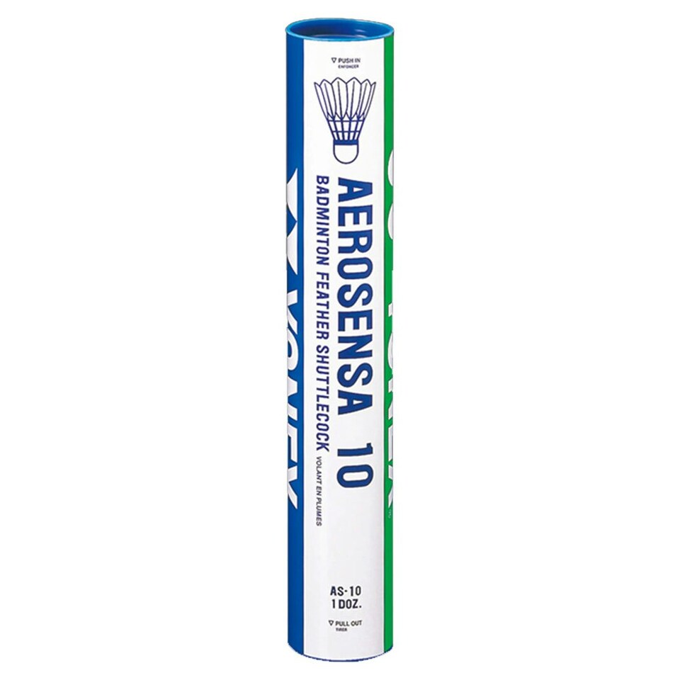 image 1 of Yonex Aerosensa 10 Feather Shuttlecock (Pack of 12) - White - One Size