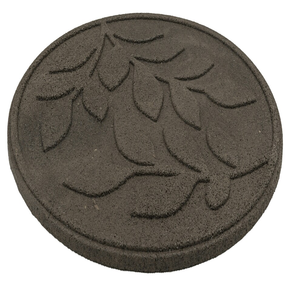 image 1 of Eco-Friendly Garden Stepping Stones - Leaf Brown (Pack of 4)
