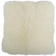 image 1 of SNUGRUGS Mongolian Sheepskin Cushion - Square - 40cm x 40cm White | Ivory | 40cmx40cm