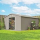 image 2 of Outsunny 13 x 11ft Garden Shed Storage with Foundation Kit & Vents Light Grey