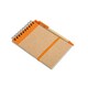 image 1 of MidOcean Sonora Recycled A6 Notepad And Pen - Orange/Beige - One Size