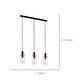 image 4 of EGLO Montefino Industrial Black Steel 3 Pendant Light WBS Black