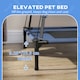 image 8 of PawHut 122cm Elevated Dog Bed Cooling Raised Pet Cot UV Protection Canopy Blue