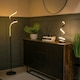 image 3 of ValueLights Infinity Black Single Twist Integrated LED Floor Lamp