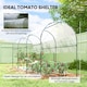 image 4 of Outsunny Tomato Greenhouse with Top Tap, Pointed Bottom and Guy Ropes, Clear