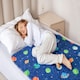 image 1 of Toddler Potty Training Bed Pads - Non-Slip - Soft Waterproof Bedwetting Pee Protector Mat for Kids - Multi-Layer, Washable, Absorbs Up to 2000ml - 90 x 85cm Blue | Astronaut | Single
