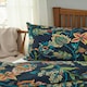 image 2 of Jamboree Trail Soft Floral Duvet Cover Set – 200 Thread Count Cotton Rich Bedding | Multi | navy | Double
